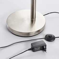 Lindby LED vloerlamp Anea, 179 cm, 5-lamps, nikkelkleurig