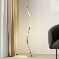 Lindby LED vloerlamp Criostal, RGBW, dimbaar, afstandsbediening