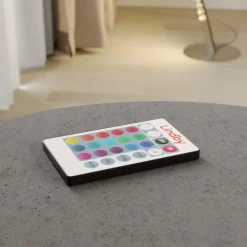 Lindby LED vloerlamp Criostal, RGBW, dimbaar, afstandsbediening