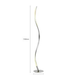 Lindby LED vloerlamp Criostal, RGBW, dimbaar, afstandsbediening