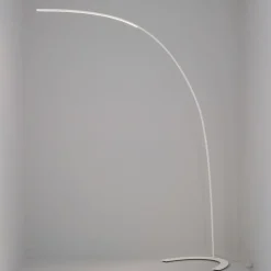 Lindby LED vloerlamp Danua, wit, metaal, hoogte 200cm