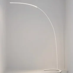 Lindby LED vloerlamp Danua, wit, metaal, hoogte 200cm