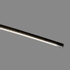 Lindby LED vloerlamp Danua, zwart, metaal, hoogte 200 cm