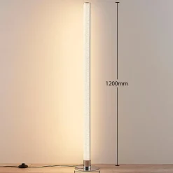 Lindby LED vloerlamp Hadis, RGB, afstandsbediening, wit, 120 cm