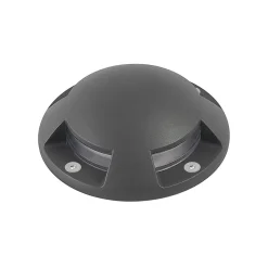 Lindby LED vloerlamp Huban, 15 cm, 4-lamps, antraciet