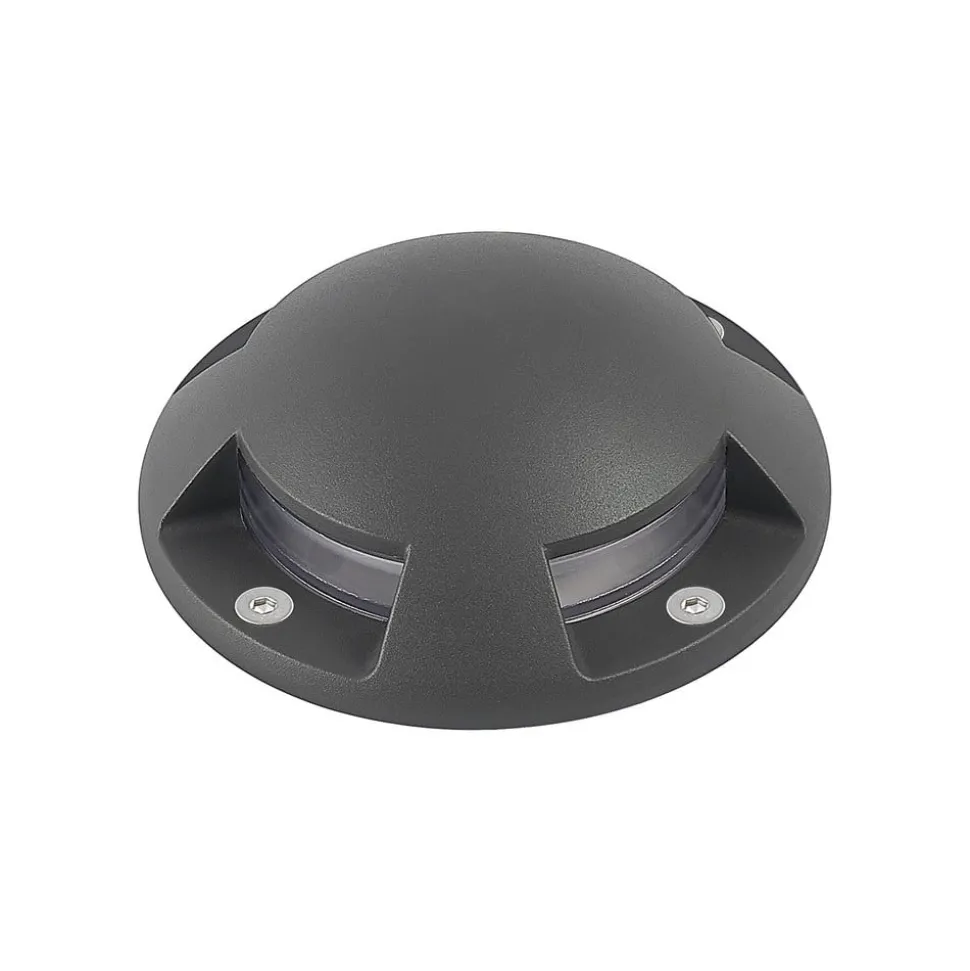 Lindby LED vloerlamp Huban, 15 cm, 4-lamps, antraciet