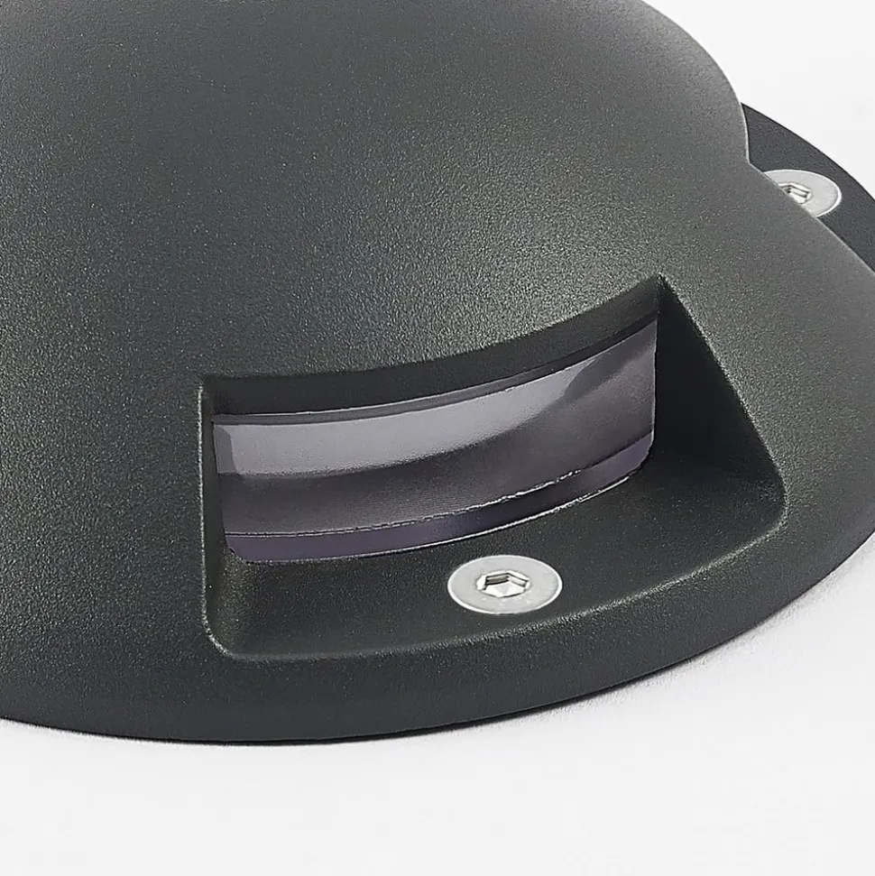 Lindby LED vloerlamp Huban, 15 cm, 4-lamps, antraciet