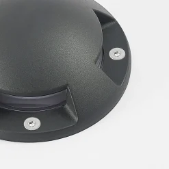 Lindby LED vloerlamp Huban, 15 cm, 4-lamps, antraciet