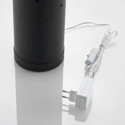 Lindby LED vloerlamp Lengla, zwart/goud, metaal, 104 cm