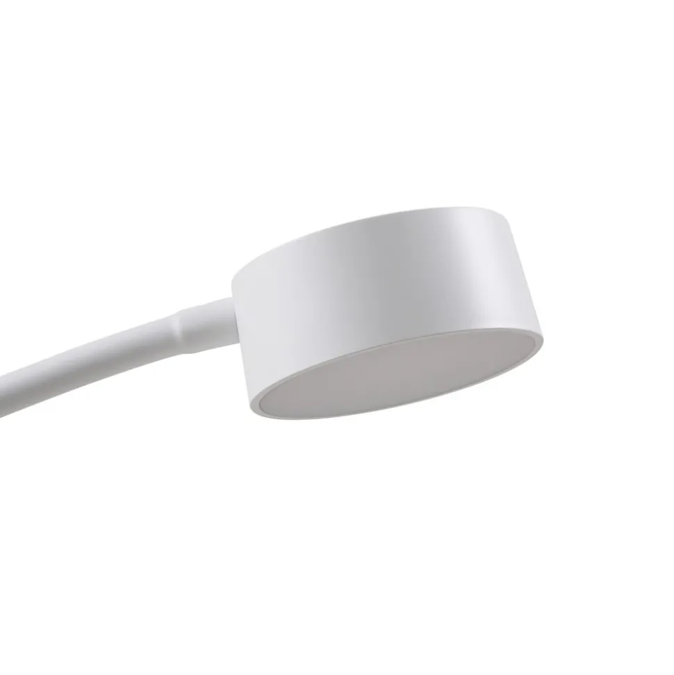 Lindby LED vloerlamp Maori, wit, metaal, CCT, dimbaar