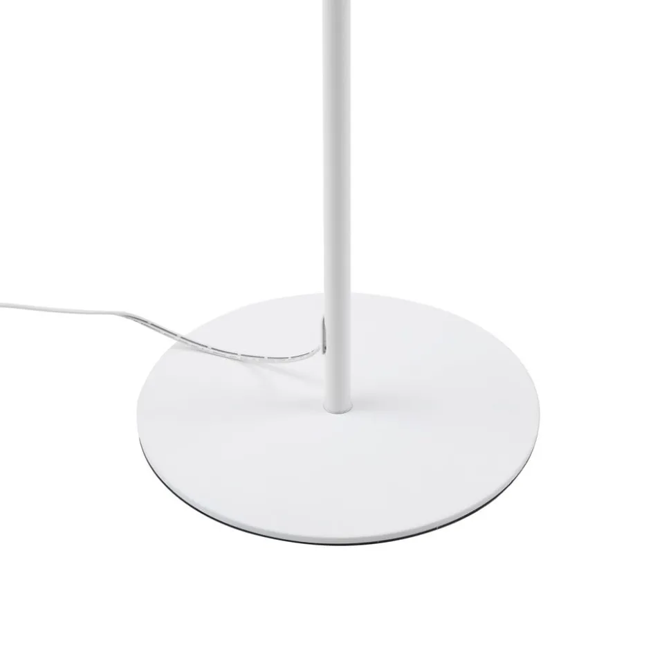 Lindby LED vloerlamp Maori, wit, metaal, CCT, dimbaar