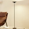 Lindby LED vloerlamp Norvind, zwart, metaal, 1-lamp