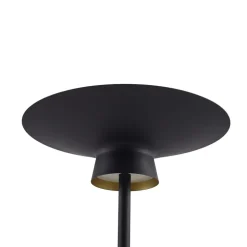 Lindby LED vloerlamp Norvind, zwart, metaal, 1-lamp