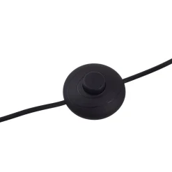 Lindby LED vloerlamp Norvind, zwart, metaal, 1-lamp