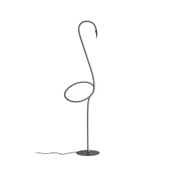 Lindby LED vloerlamp Pajaro, 130 cm, zwart, CCT, dimbaar