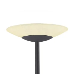 Lindby LED vloerlamp Ragna, leeslampje, zwart, dimbaar