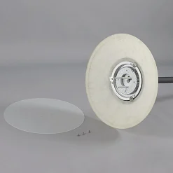 Lindby LED vloerlamp Ragna, leeslampje, zwart, dimbaar