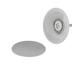 Lindby LED vloerlamp Ragna, nikkel, metaal, dimbaar