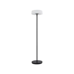 Lindby LED vloerlamp Samine, zwart, metaal, dimbaar