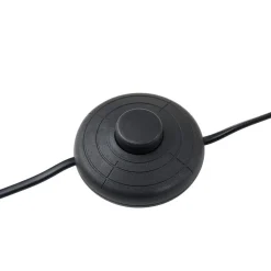 Lindby LED vloerlamp Spiraali, grijs, hout, hoogte 133 cm