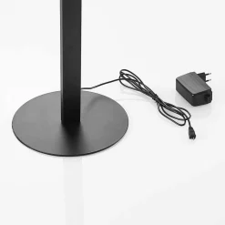 Lindby LED vloerlamp Welina, zwart, 150 cm, dimbaar