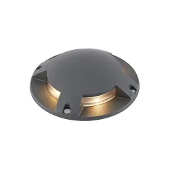 Lindby LED vloerspot Cormac, 4-lamps, Ø 21 cm, IP67