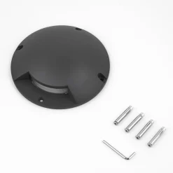 Lindby LED vloerspot Cormac, 1-lamp, Ø 21 cm, IP67