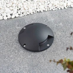 Lindby LED vloerspot Cormac, 2-lamps, Ø 21 cm, IP67