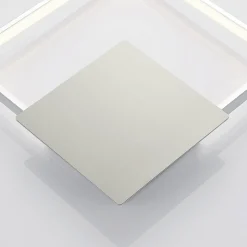 Lindby LED wandlamp Anays, 32 cm x 32 cm, chroom/helder