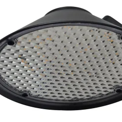 Lindby LED wandlamp Capelo, zwart, aluminium, sensor, Ø20cm