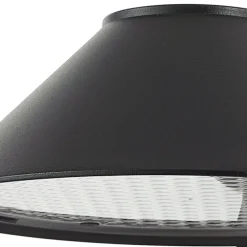 Lindby LED wandlamp Capelo, zwart, aluminium, Ø20cm