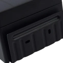 Lindby LED wandlamp Eleazar op zonne-energie, zwart, sensor, dimbaar