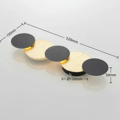 Lindby LED wandlamp Grazyna, 52 cm, 5-lamps, verstelbaar