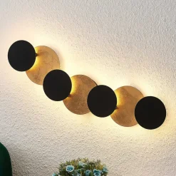 Lindby LED wandlamp Grazyna, 72 cm, 7-lamps, verstelbaar