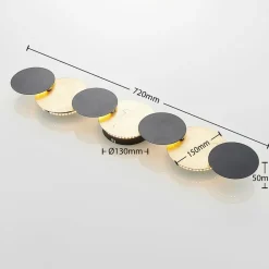 Lindby LED wandlamp Grazyna, 72 cm, 7-lamps, verstelbaar