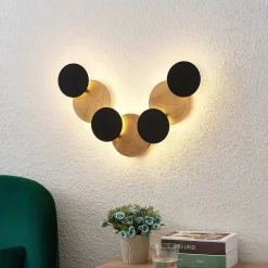 Lindby LED wandlamp Grazyna, 72 cm, 7-lamps, verstelbaar