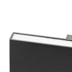 Lindby LED wandlamp Ignazia, 28cm, zwart, metaal, omhoog/omlaag