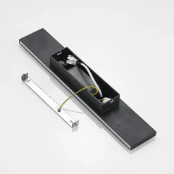 Lindby LED wandlamp Ignazia, 47cm, zwart, metaal, omhoog/omlaag