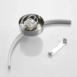 Lindby LED wandlamp Iven, breedte 34 cm, nikkel, 3.000 K