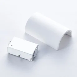 Lindby LED wandlamp Jenke, hoogte 16 cm, wit, gips