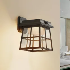 Lindby LED wandlamp Latarka, hoogte 24 cm, sensor