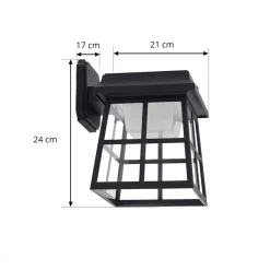 Lindby LED wandlamp Latarka, hoogte 24 cm, sensor