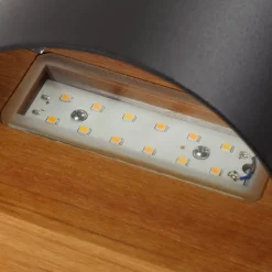 Lindby LED wandlamp Lenore, zwart, metaal, 13 cm, IP44