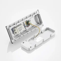 Lindby LED wandlamp Mathea, 30 cm, antraciet, aluminium, IP65