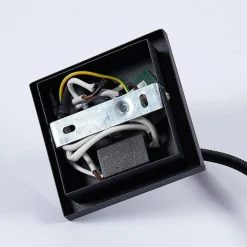 Lindby LED wandlamp Mayar, zwart, metaal, leeslamp, 11cm