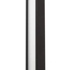 Lindby LED wandlamp Neano, 80cm, zwart, metaal, IP54