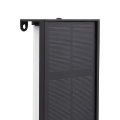 Lindby LED wandlamp op zonne-energie Laarni, dimbaar, IP54, zwart