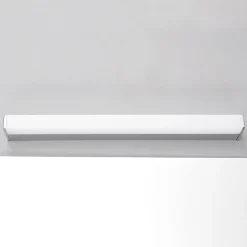 Lindby LED wandlamp Philippa, hoekig, 59 cm, chroom, IP44