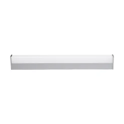 Lindby LED wandlamp Philippa, hoekig, 59 cm, chroom, IP44