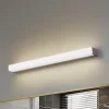 Lindby LED wandlamp Philippa, hoekig, 59 cm, aluminiumkleurig, IP44